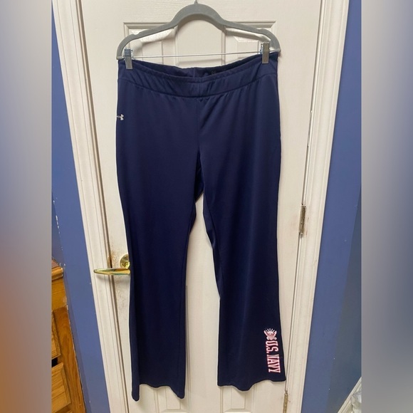 Under Armour, blue track pants with slim fit, and elastic waistband XL - Picture 1 of 12
